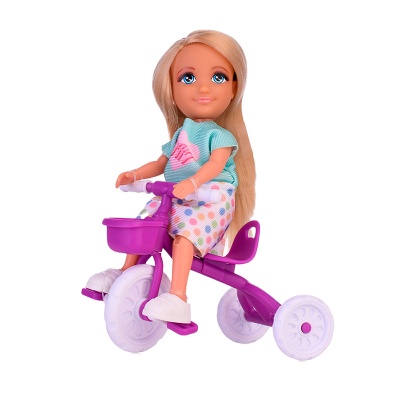 Кукла Анабель на велосипеде Наша игрушка 606026